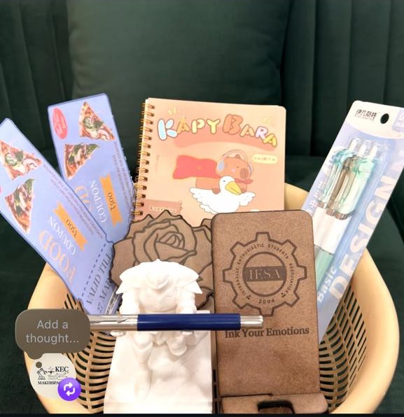 Token of appreciation basket made for IESA club activity